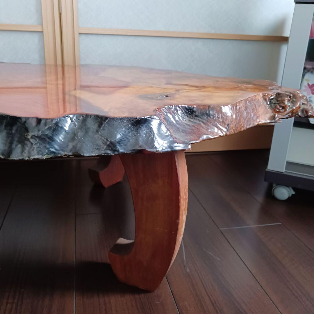 座卓大きめ(112×73)天然木花梨一枚板