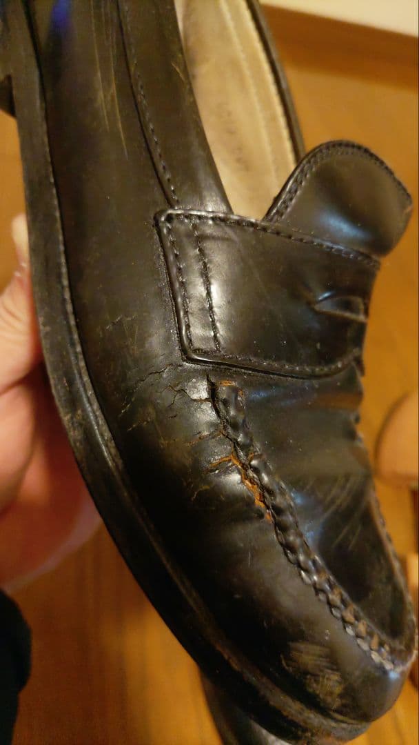 ジャンク 要リペア オールデン 987 シェルコードバン ペニーローファー