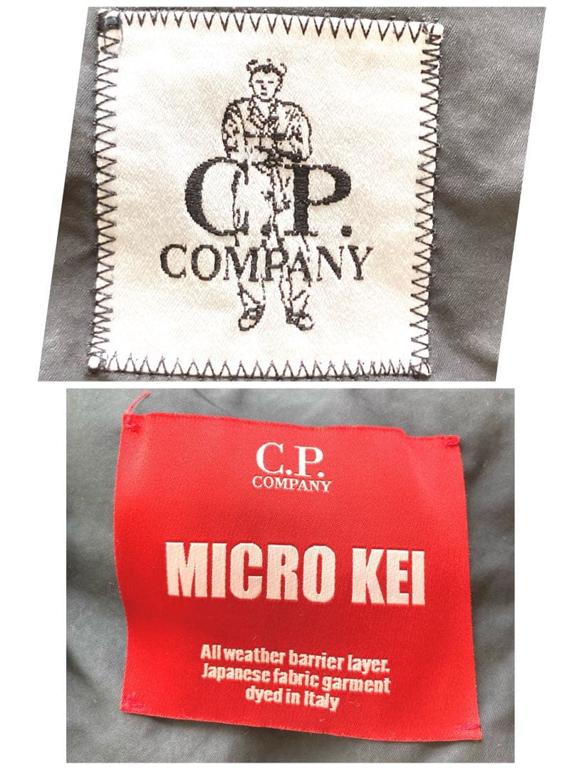 C.P.COMPANY ライナー付　トレンチコート　ネイビー　46 飴色ボタン