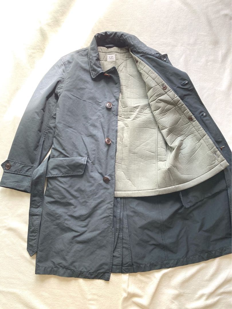 C.P.COMPANY ライナー付　トレンチコート　ネイビー　46 飴色ボタン
