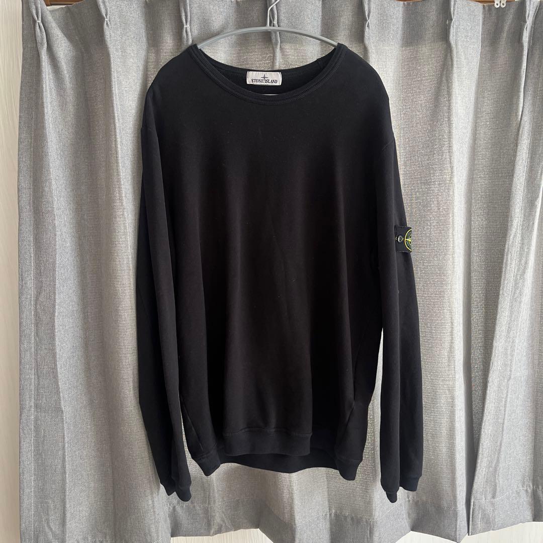 Stone  黒 クルーネック トレーナー STONE ISLAND（ストーン アイランド） トレーナー L1S156100056 S0044