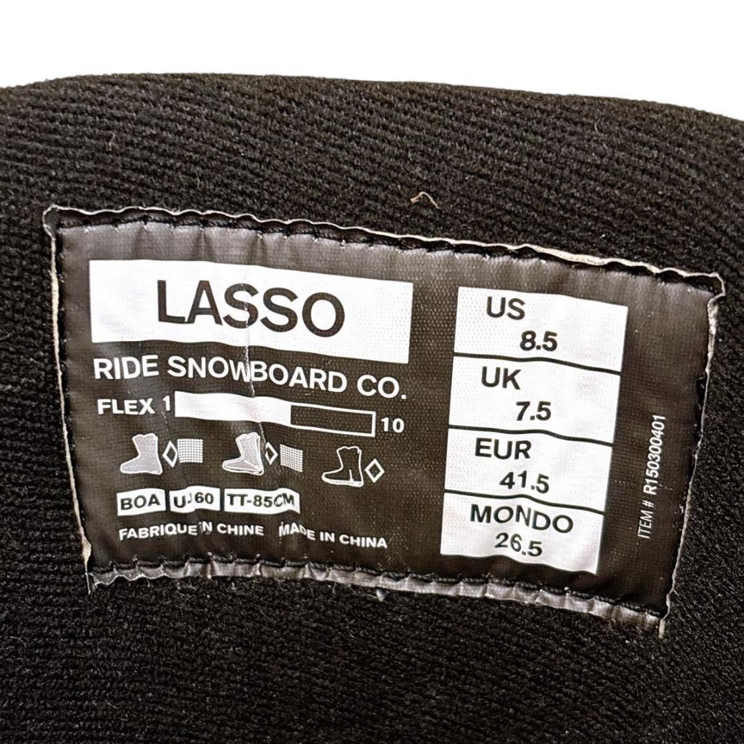 【良品】RIDE ライド LASSO 26.5cm ダブルBOA