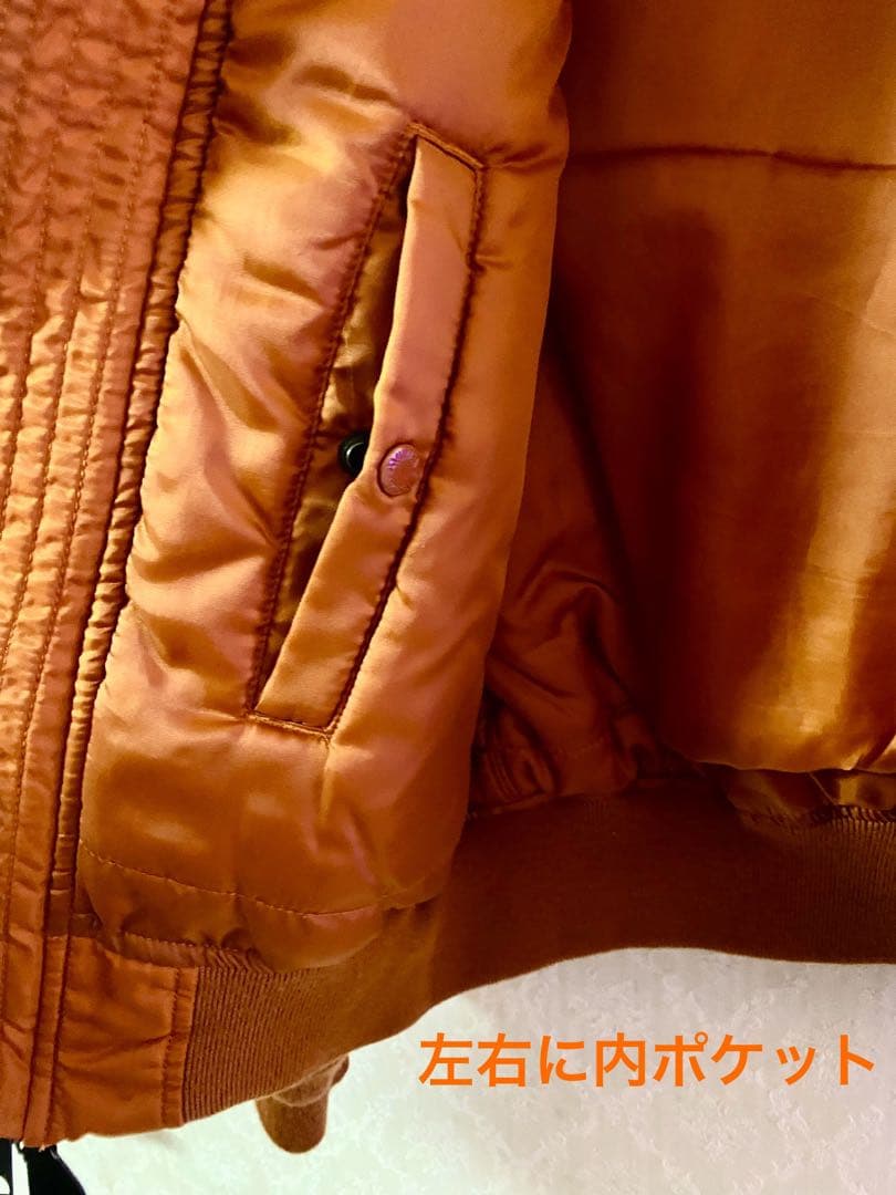 AVIREX・M A-1フライトジャケット・オレンジカラー・Ｌ《リバーシブル》