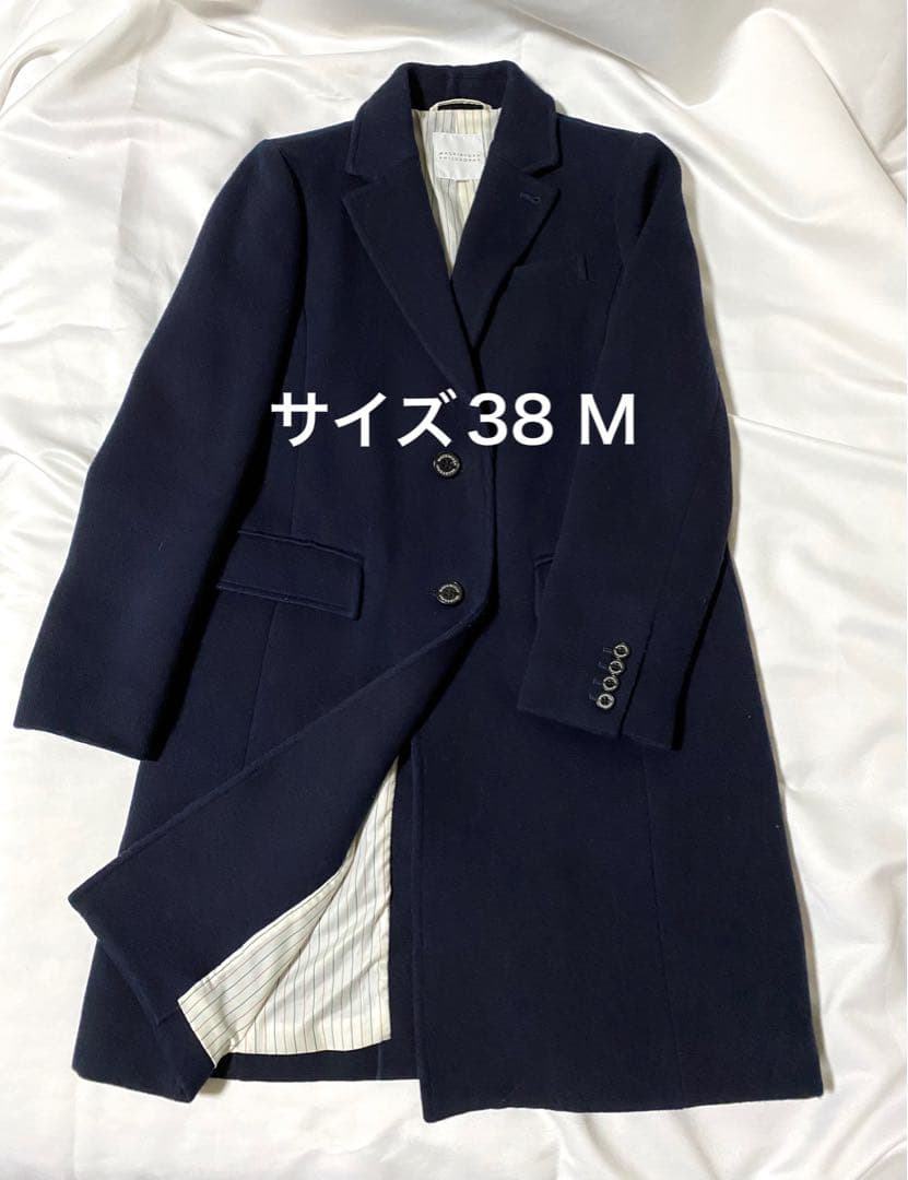 マッキントッシュフィロソフィー レディース ウールコート ネイビー 38