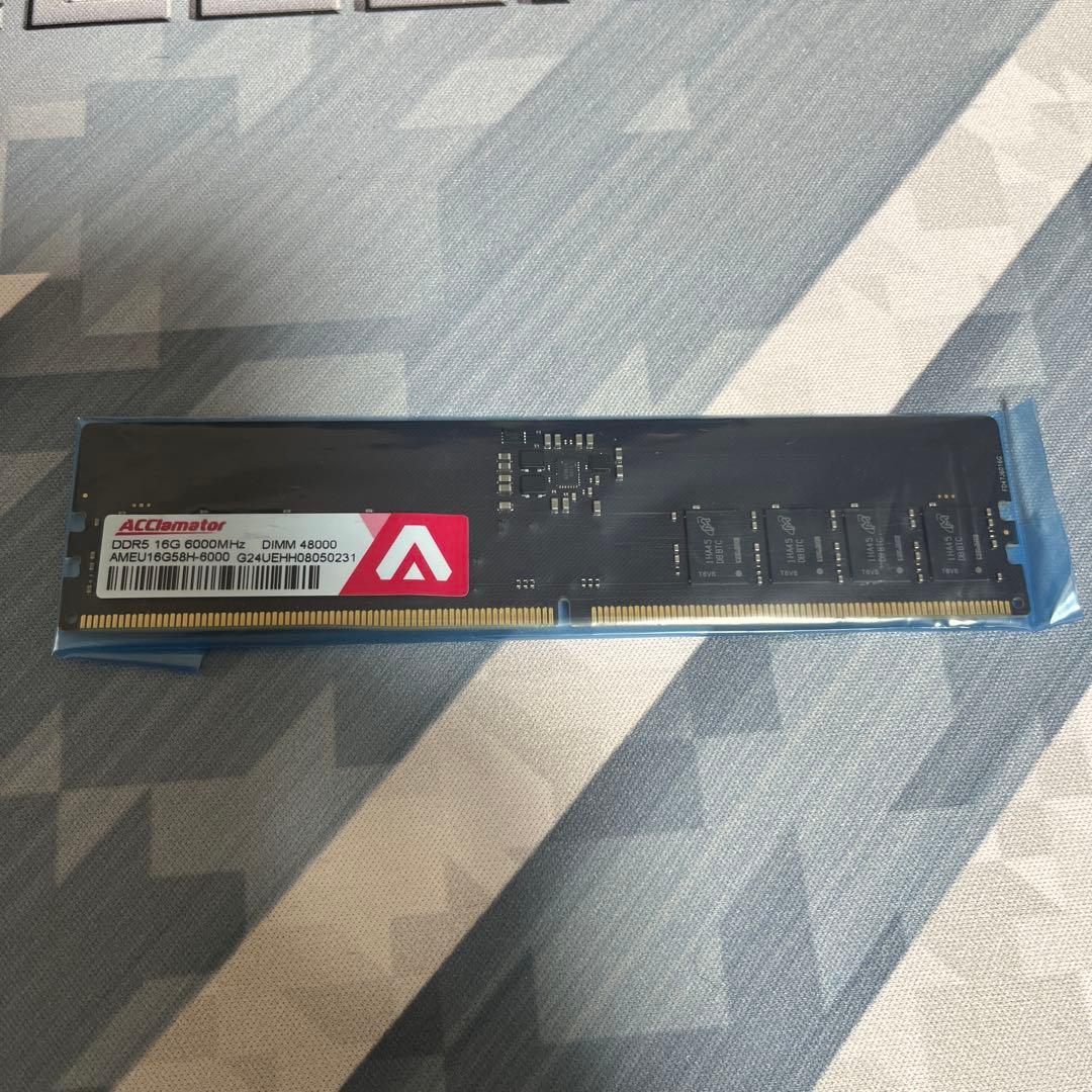 カ*ナ様 ACClamator DDR5 16GB 6000MHz Amazon.co.jp: DDR5 16GB-6000MHz デスクトップPC用メモリ (PC5-48000