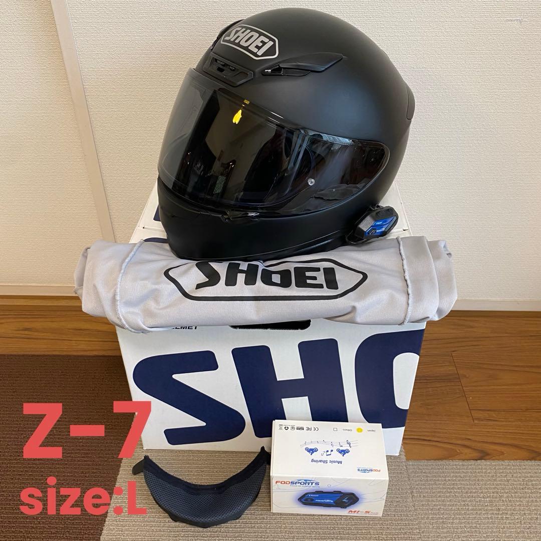 SHOEI Z-7 ヘルメット Lサイズ（スモークシールド・インカム・収納袋付