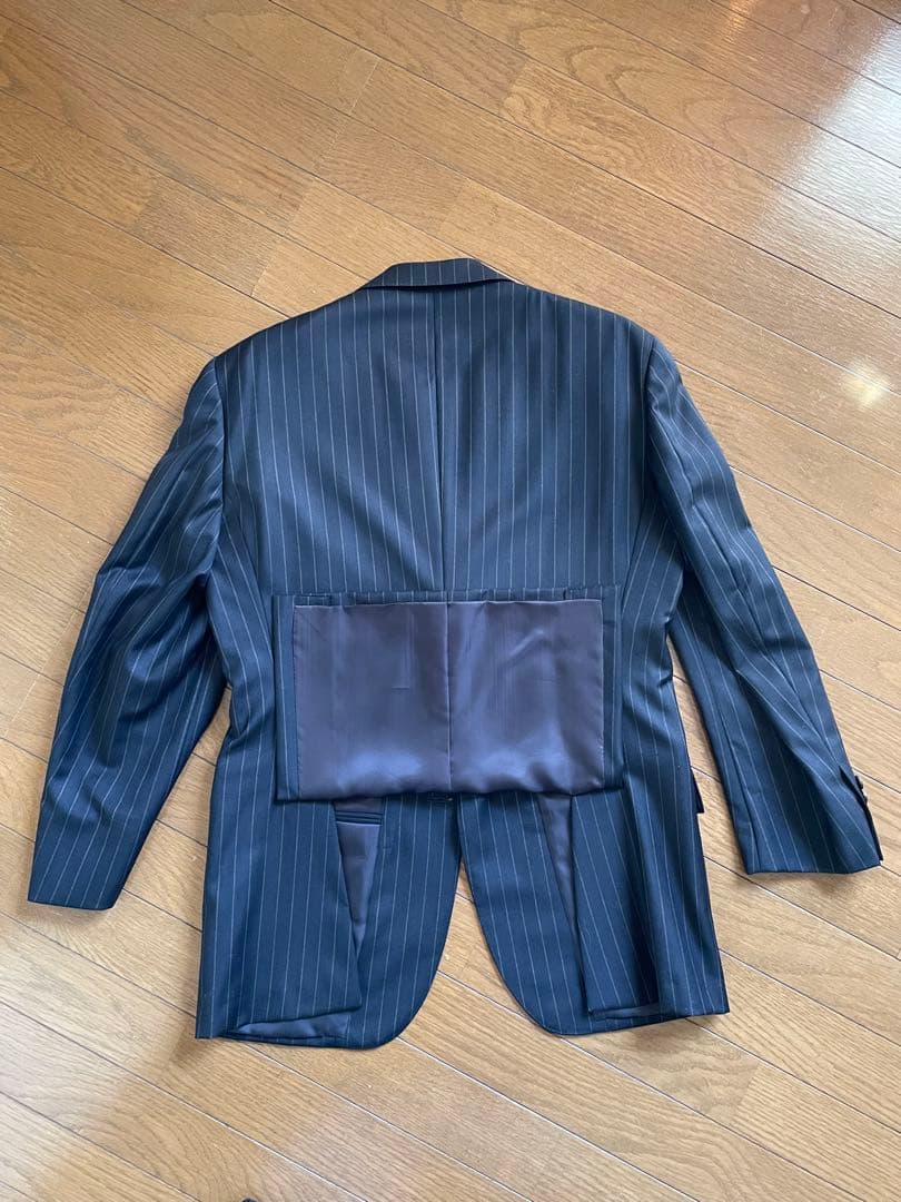 《極美品》【ラルフローレン】 スーツ ネイビーストライプ A５