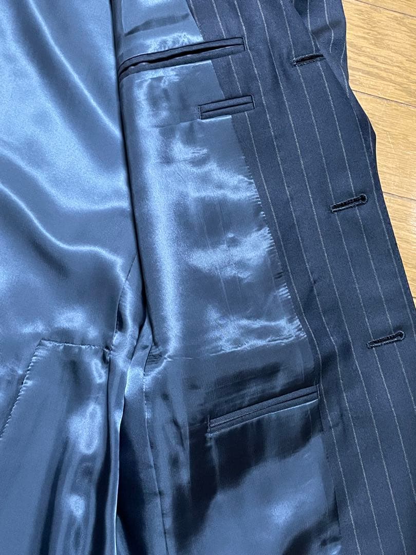 《極美品》【ラルフローレン】 スーツ ネイビーストライプ A５