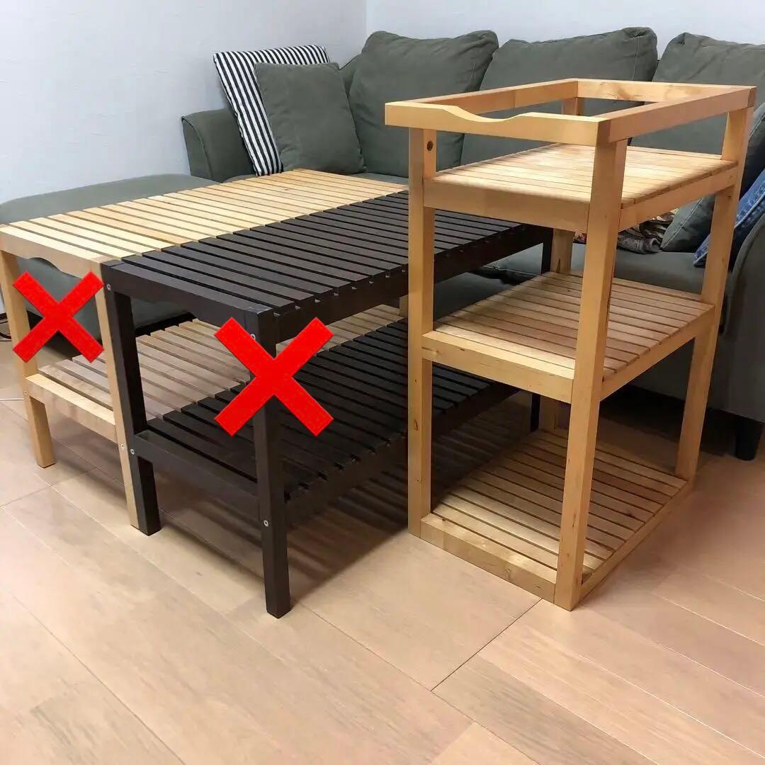 廃盤品】IKEA モルゲル MOLGER 棚 木製ラック - メルカリ