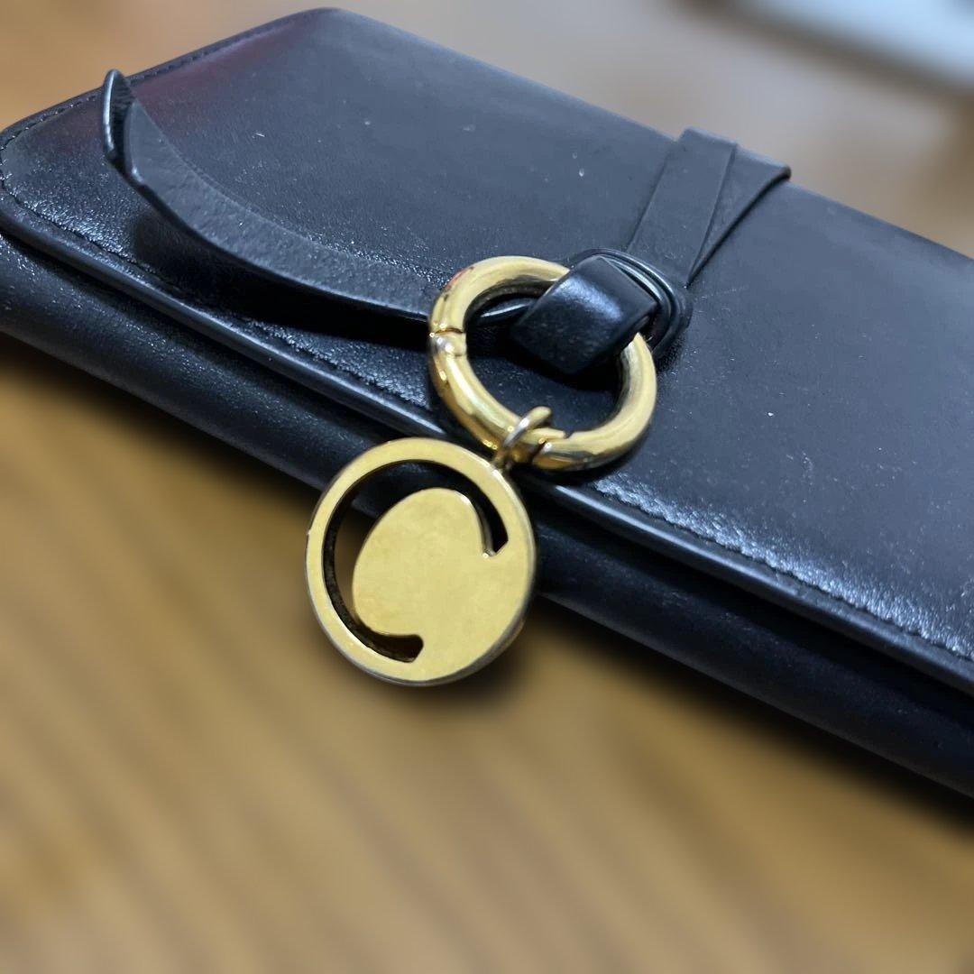 Chloe クロエ ブラックレザー三つ折り財布 - メルカリ