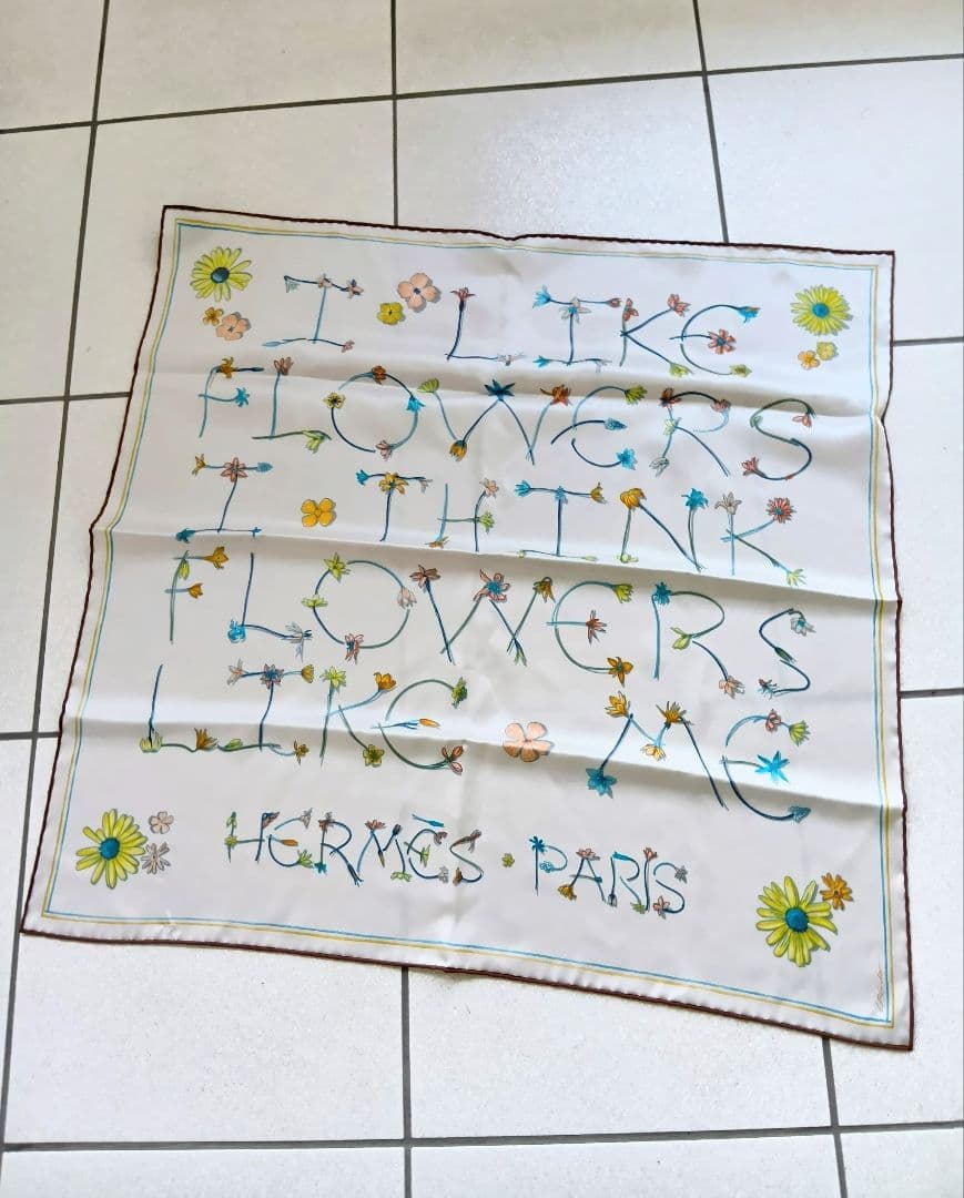 ＊即日発送【未使用品、箱付き】エルメス カレ70 《アイ・ライク・フラワーズ 》