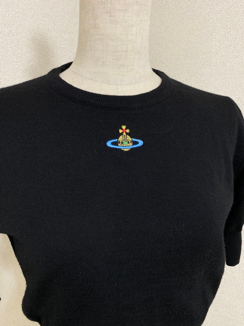 9441.Vivienne Westwood オーブ刺繍 半袖ニット イタリア製 - メルカリ