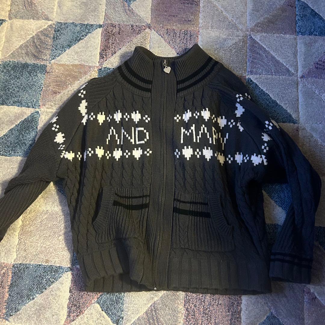ANDMARY Mary knit cowichan gray アンドマリー - メルカリ