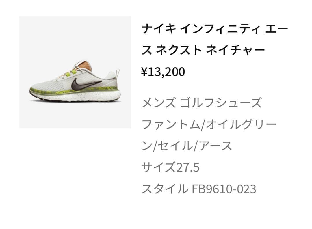 Nike Infinity エース ネクスト ネイチャー 27.5cm