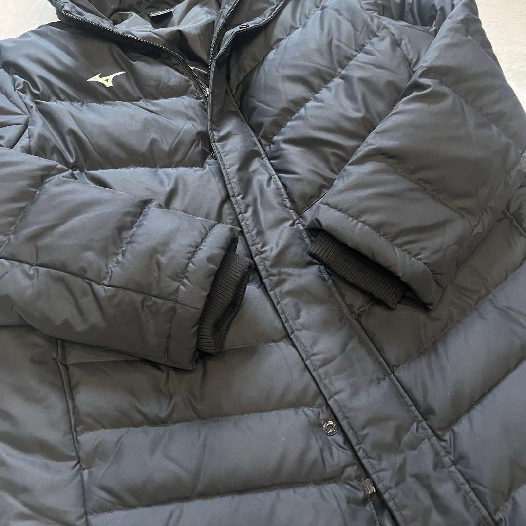 極美品☆極暖ダウン90%フェザー10% M ミズノ ダウンコート ベンチ