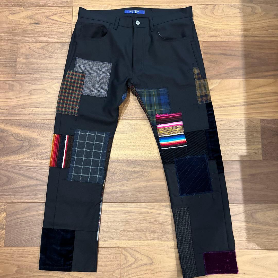 JUNYA WATANABE ジャミロクワイ パッチワークパンツ L JUNYA WATANABE MANパッチワークMIXデニムパンツ スタイル.2024.8.3