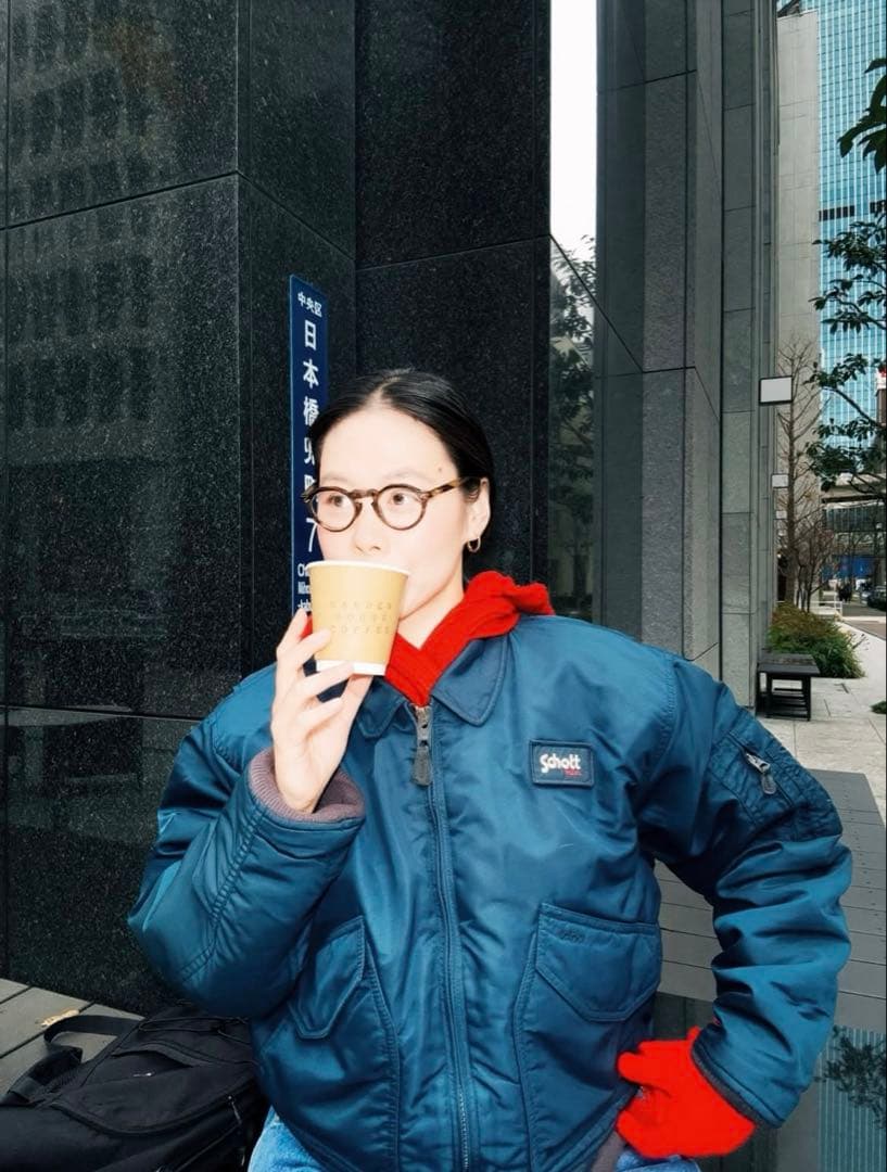 激レア田中シェン着Schott NYC flight jacket L Navy - メルカリ