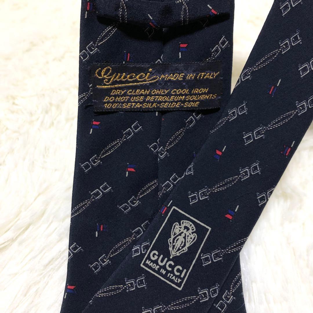 GUCCI グッチ オールドグッチ ヴィンテージ ネクタイ GG シルク100