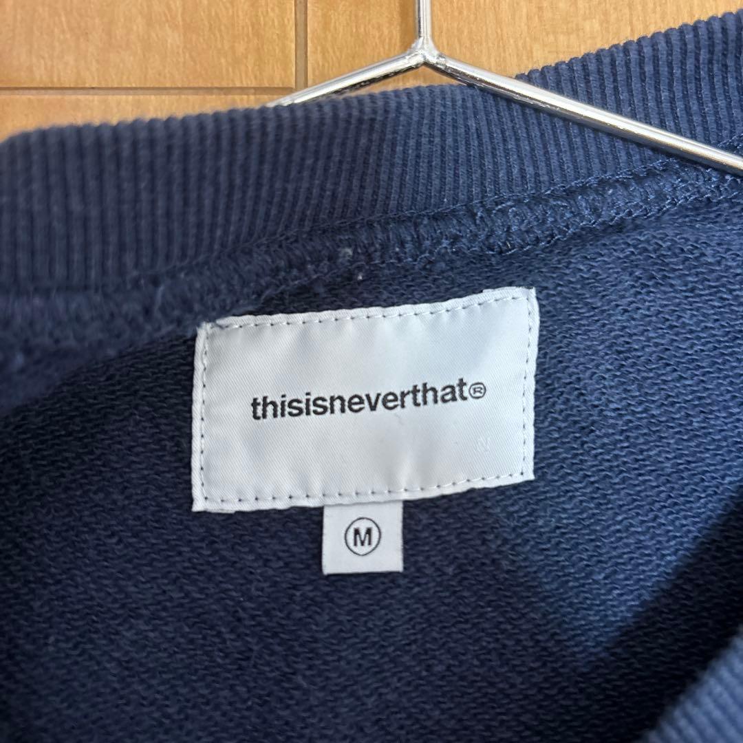 thisisneverthat ネイビー スウェット Mサイズ - メルカリ