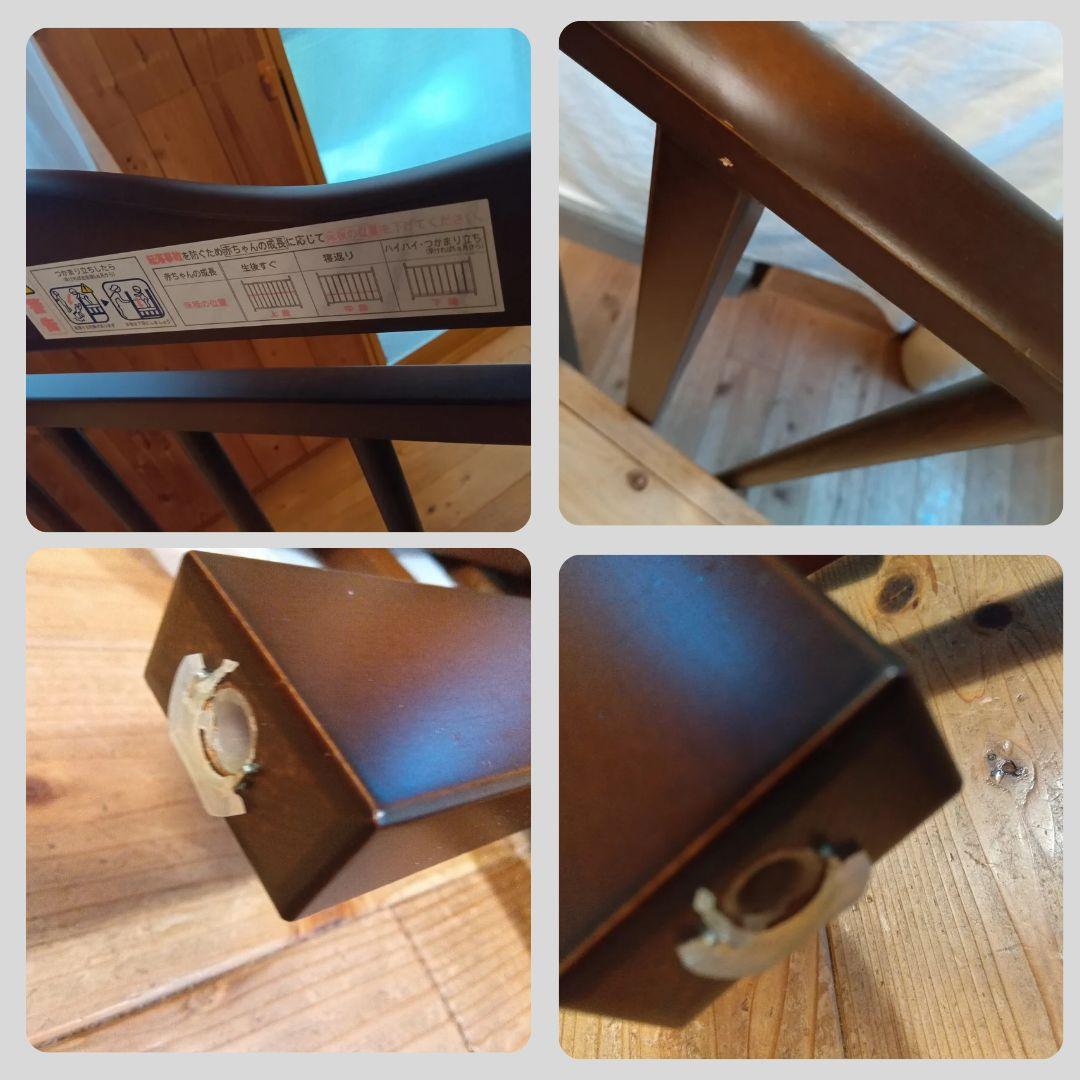 《1点限り❣️》澤田木工所　ベビーベッド　ハイシートベビーベッド⭐︎