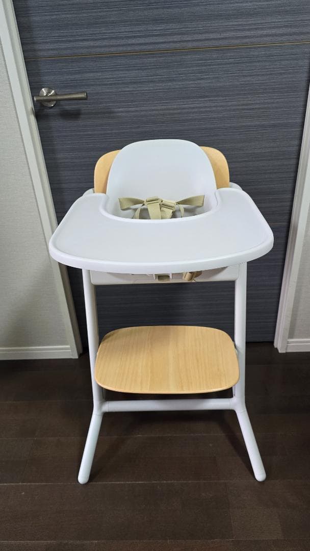 Cybex ハイチェア（サンドホワイト）ハーネス＆スナックトレー付き サイベックス（CYBEX） クリック＆フォールド 3in1 + コンフォート