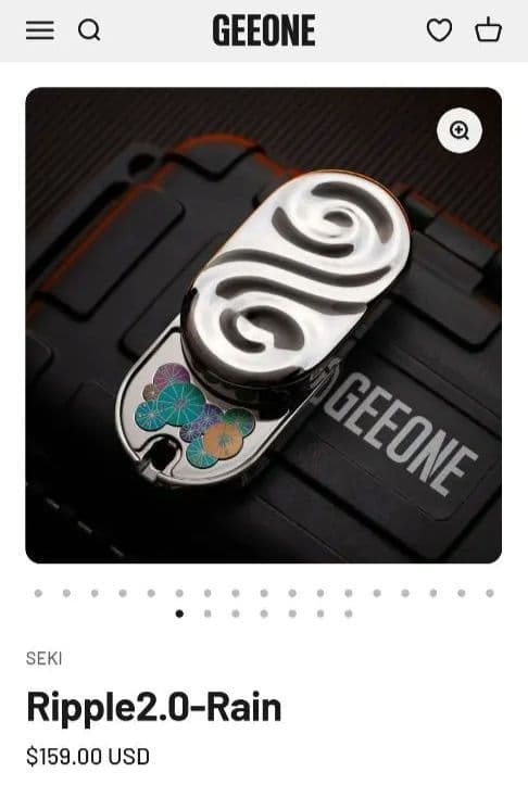 ど*ど様 「正規品」 SEKI Ripple2　傘柄版　EDC　フィジェットトイ 雨傘】ハンウェイ（HANWAY）Dieffe Kinloch（ディエッフェ