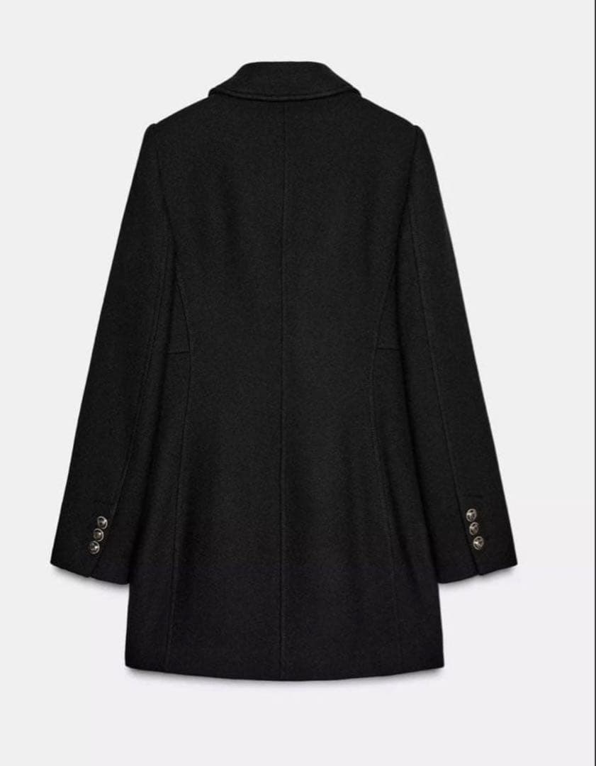 完売品】ZARA ウール混紡ショート丈ダブルブレストコート M 新品タグ