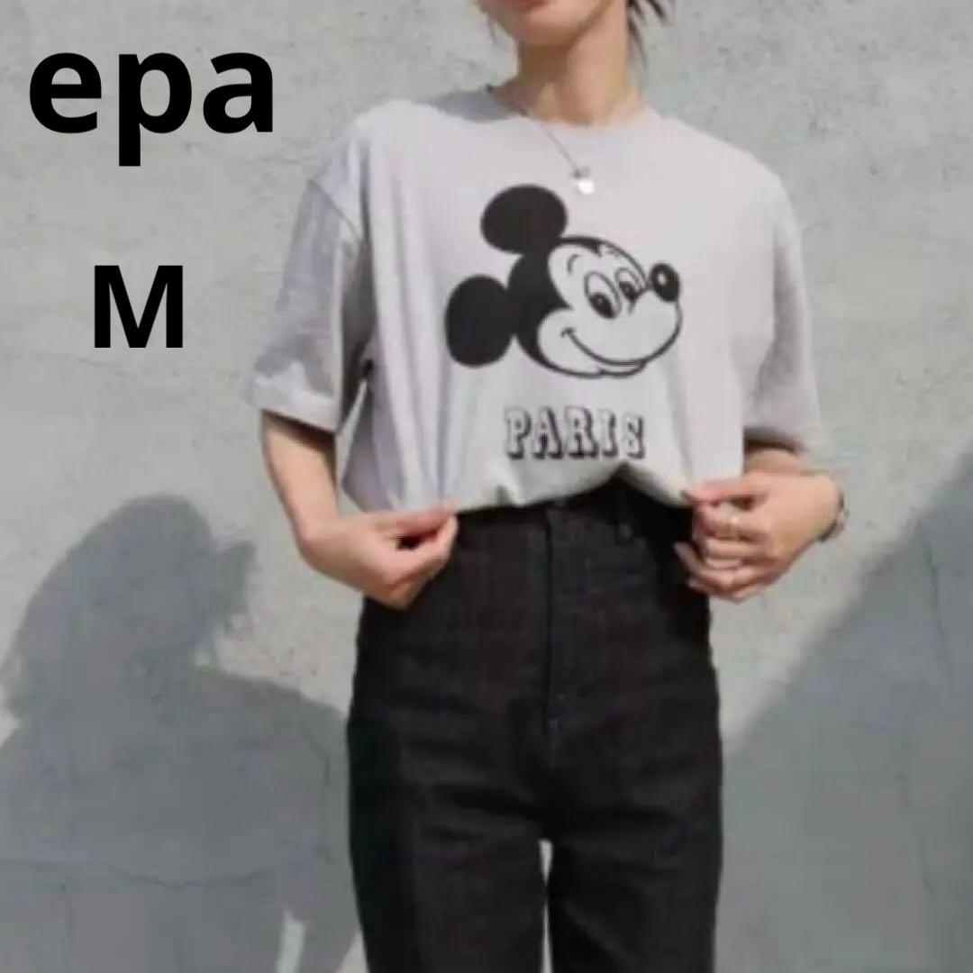 完売品 未使用品 epa ミッキー Tシャツ Mサイズ グレー
