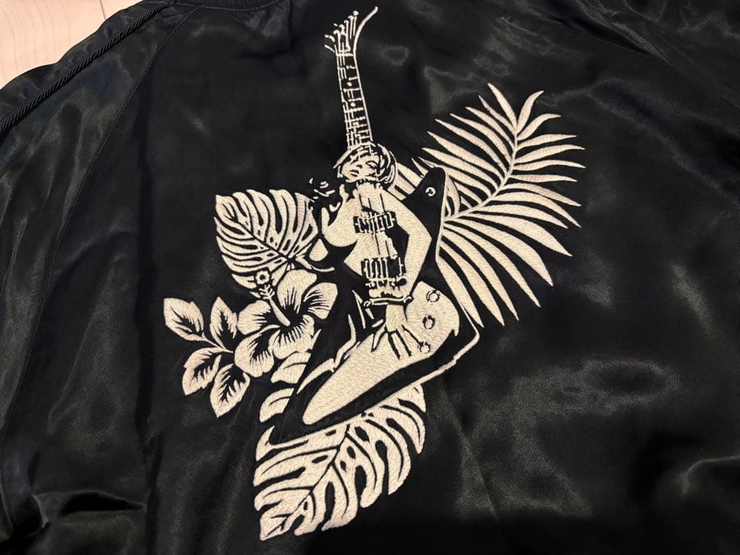 ヒステリックグラマー 野口強 ギターガール 刺繍 スカジャン コラボ
