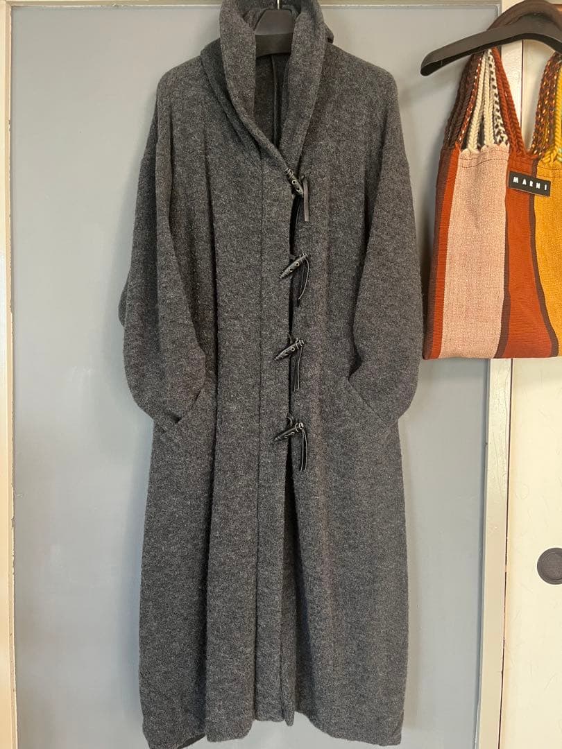 アコーレ　レフルイ⭐︎超ゆったりグレーダッフルコート　ウール ニッセン（nissen） コート レディース ウール調ダッフル 冬 M/L