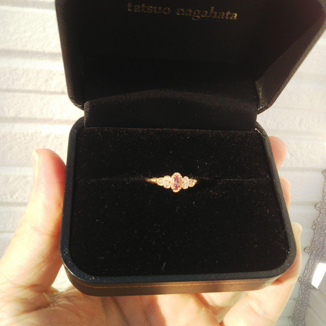 tatsuo nagahata パパラチアサファイア リング - メルカリ