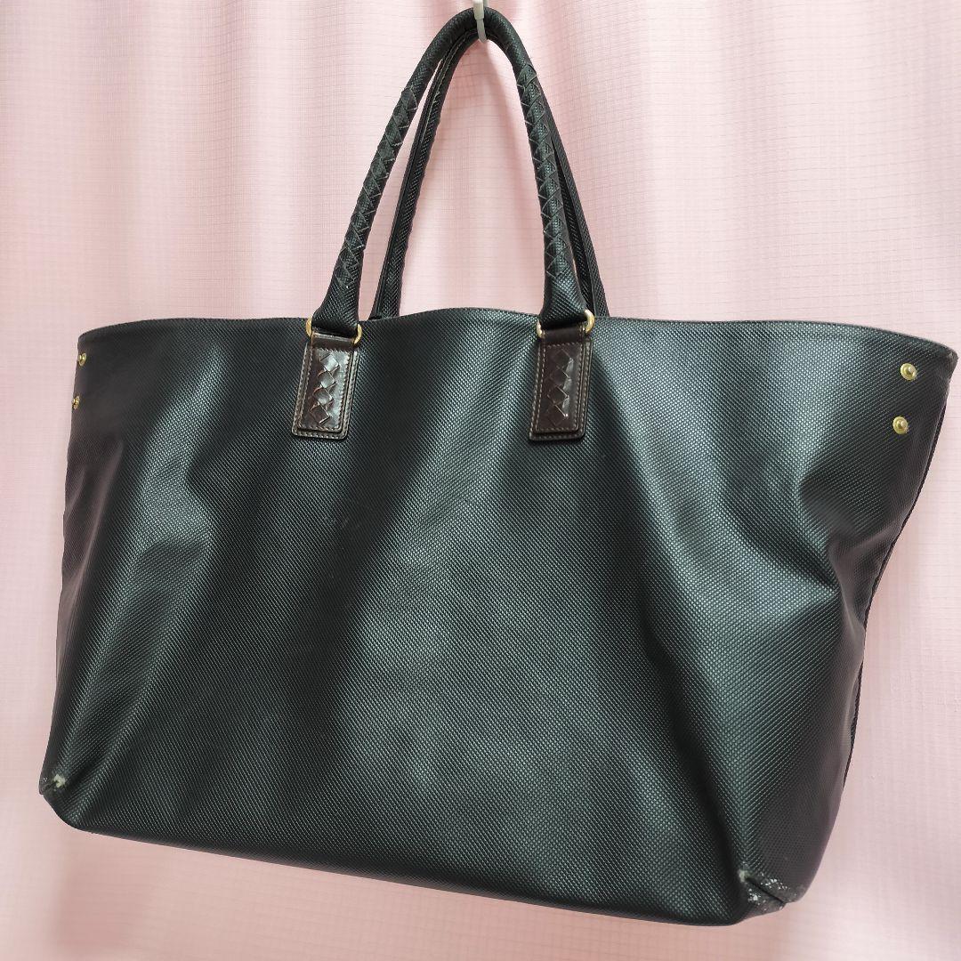 ボッテガヴェネタ トートバッグ マルコポーロ PVC イントレチャート