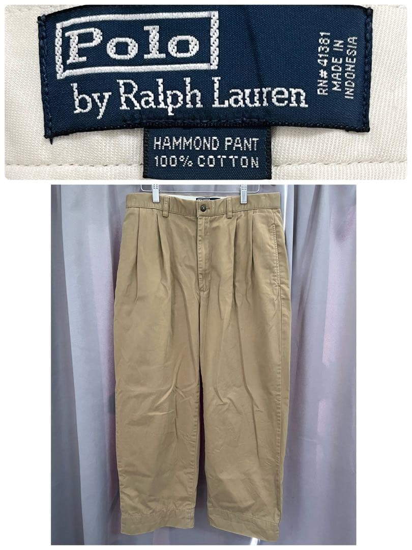 90s ラルフローレン ツータックチノ ハモンド - メルカリ