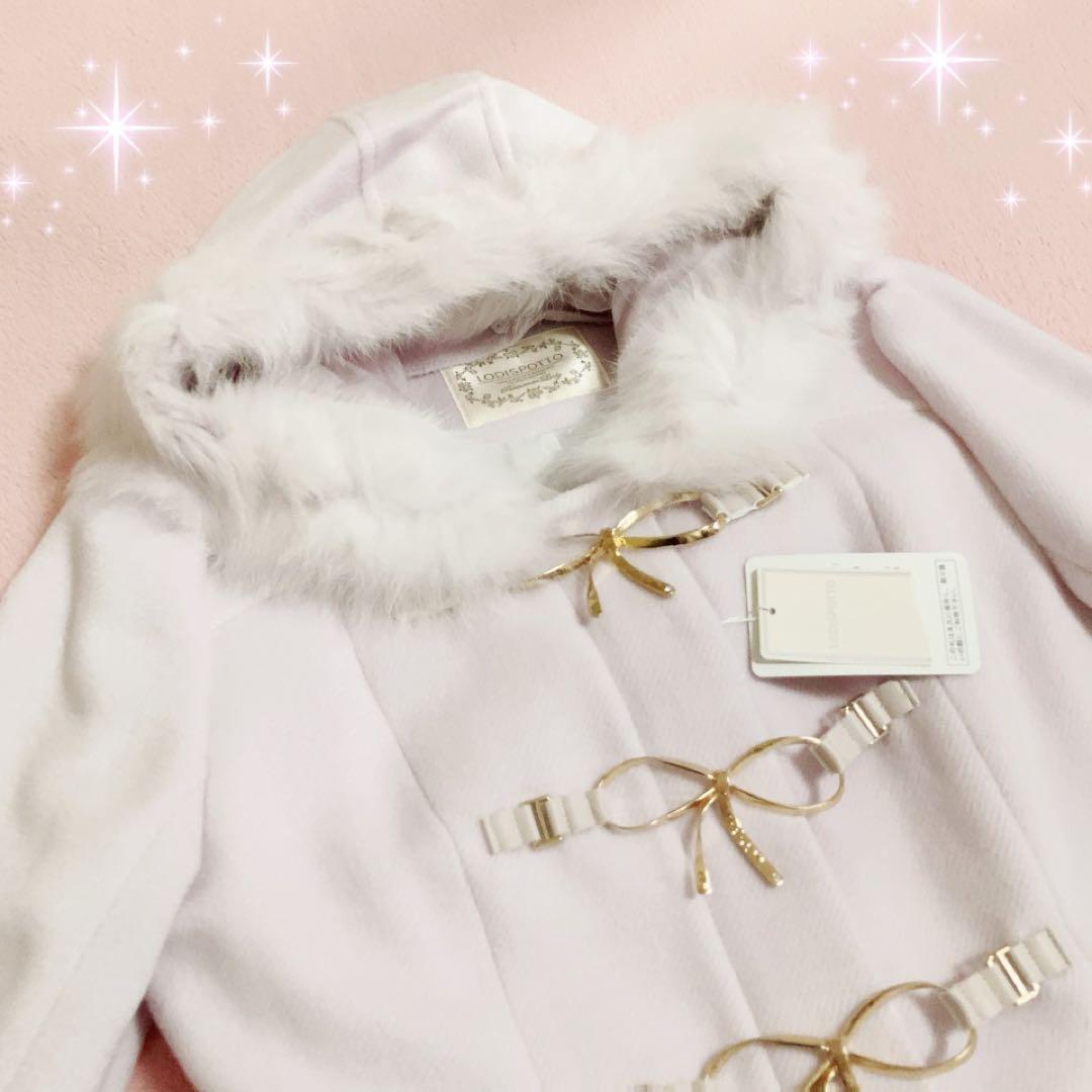 ☆LODISPOTTOロディスポット☆リボンビット付ダッフルコート新品