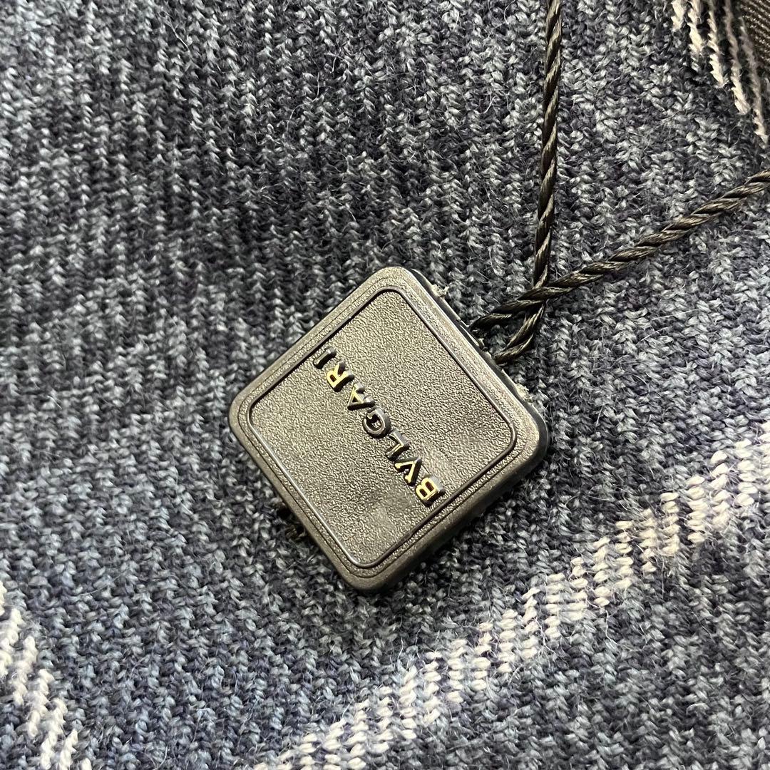 小次郎様専用美品 BVLGARI カシミア100% 大判ストール チェック - メルカリ