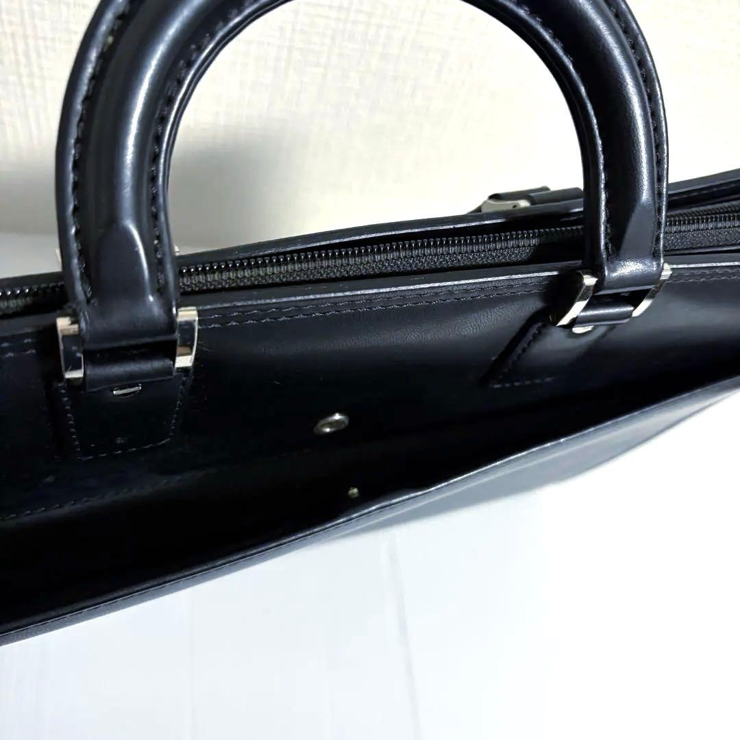 美品 日本製 半沢直樹 ブラック ランバンコレクション ビジネスバッグ