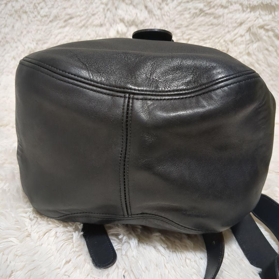 オールドコーチ COACH コーチ 希少 リュック ブラック レザー - メルカリ