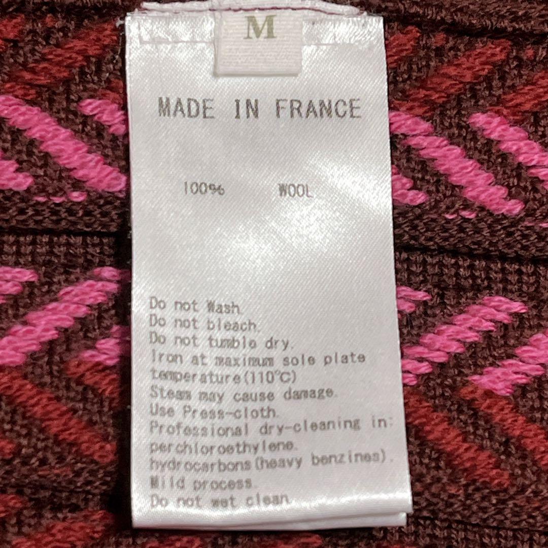 美品】molli フランス製 ウール100％ ニットスカート M エレガント