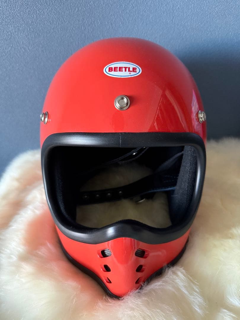 オーシャンビートルMTX オーシャンビートル ヘルメット BEETLE MTX MOTO STYLE HELMET レッド