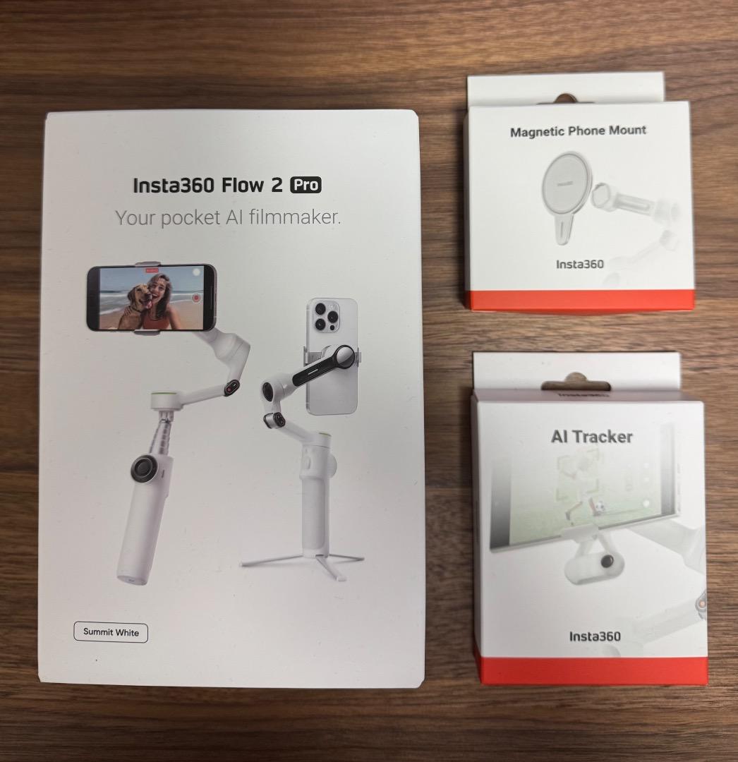 【美品】Insta360 Flow 2 Pro AIトラッカーキット ホワイト Amazon.co.jp: Insta360 Flow 2 Plus AIトラッカーキット ホワイト