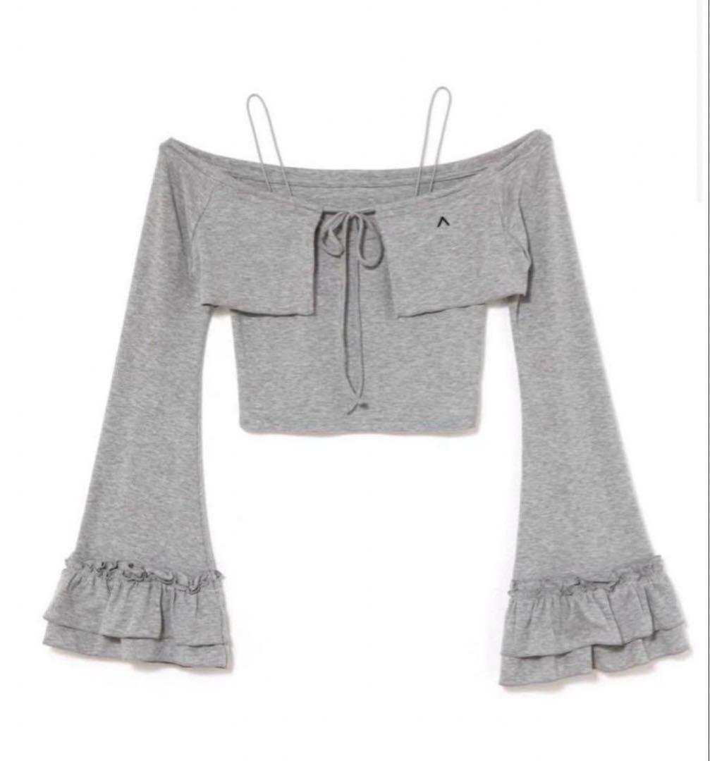 トップス andmary Maddie mellow ribbon set Maddie mellow ribbon set