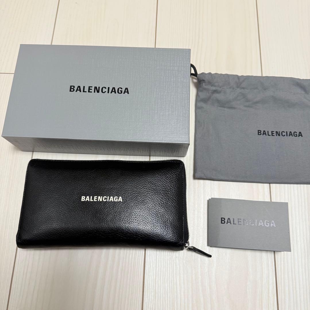 ny　BALENCIAGA バレンシアガ 長財布 BALENCIAGA バレンシアガ 二つ折り長財布 クラシックマネー レザー
