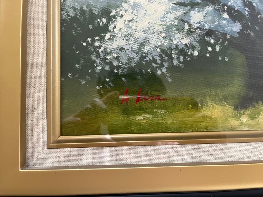 西田彰【根尾淡墨桜】肉筆油絵 - メルカリ