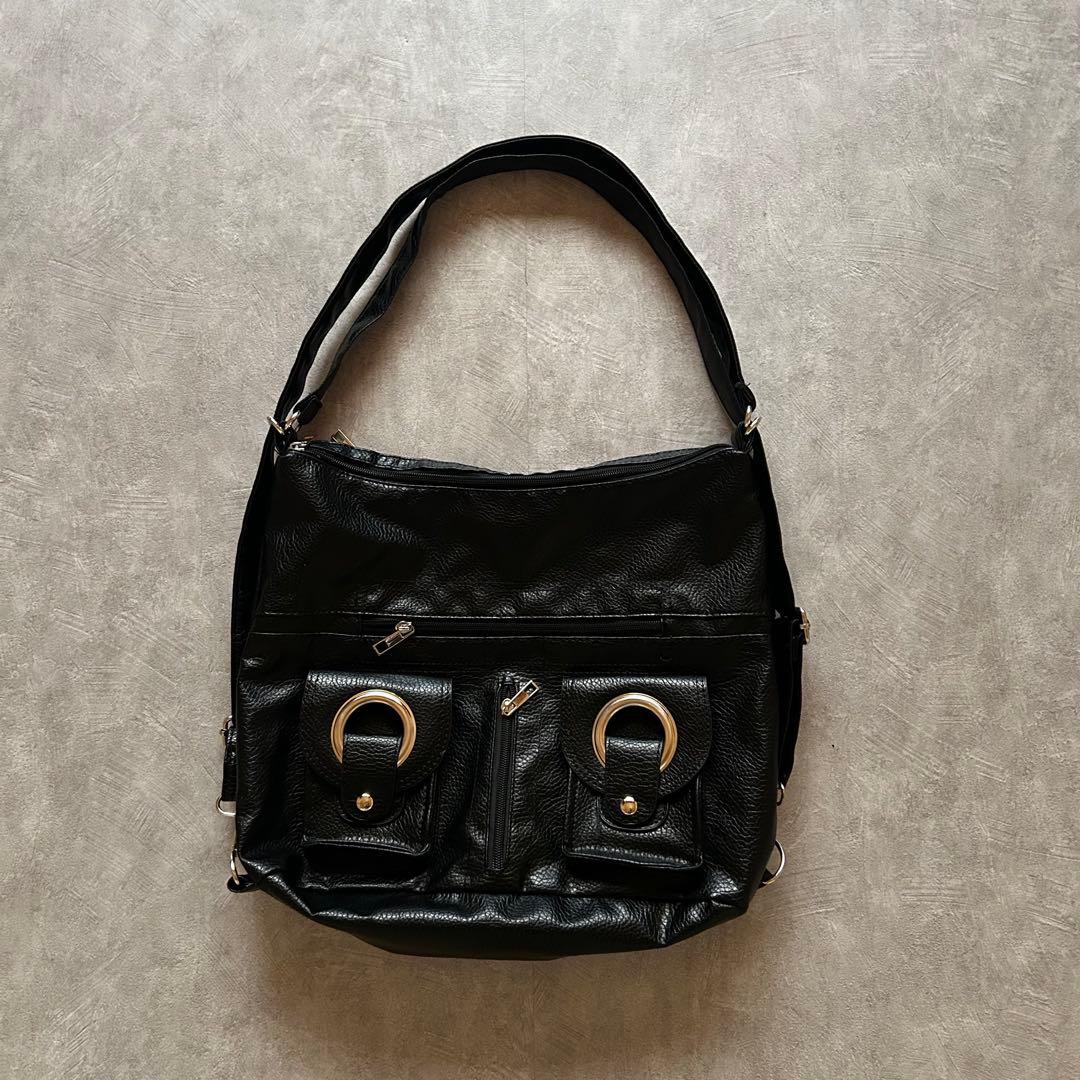 archive grunge shoulder bag y2k black - メルカリ