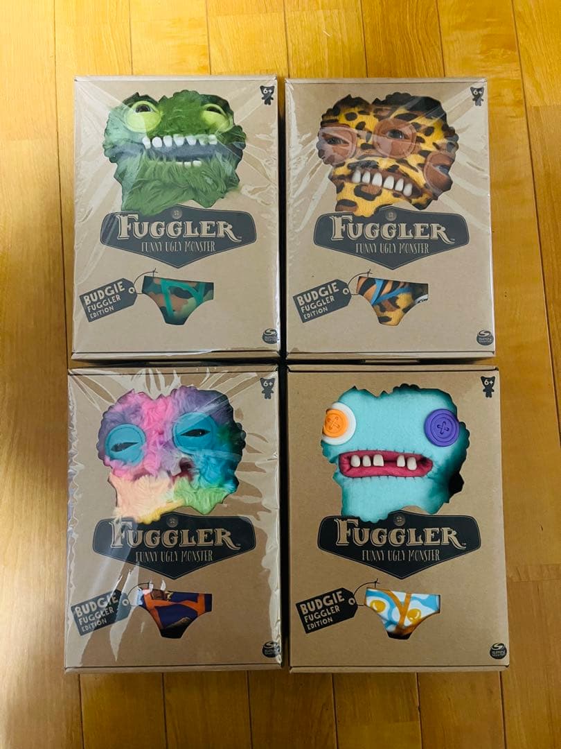 Fuggler Budgie ぬいぐるみ 4個セット Amazon.co.jp: ファグラー (バッジー) Fuggler Budgie Gaptooth McGoo