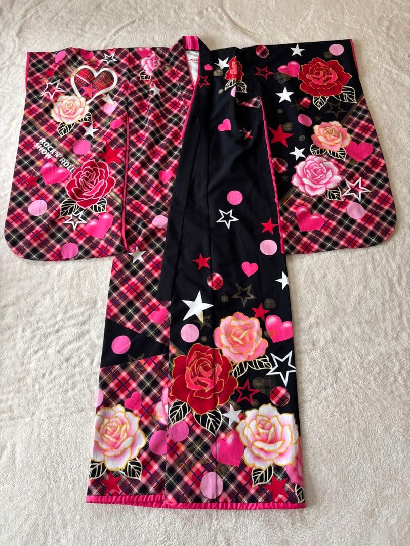 南明奈 美品 七五三 7歳 着物 9点セット 四*ー様 南