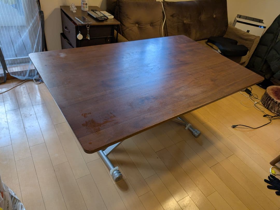 専用のため購入不可　テーブル 角型フラップテーブル TOYシリーズ 幅1500 奥行750 高さ700 NI