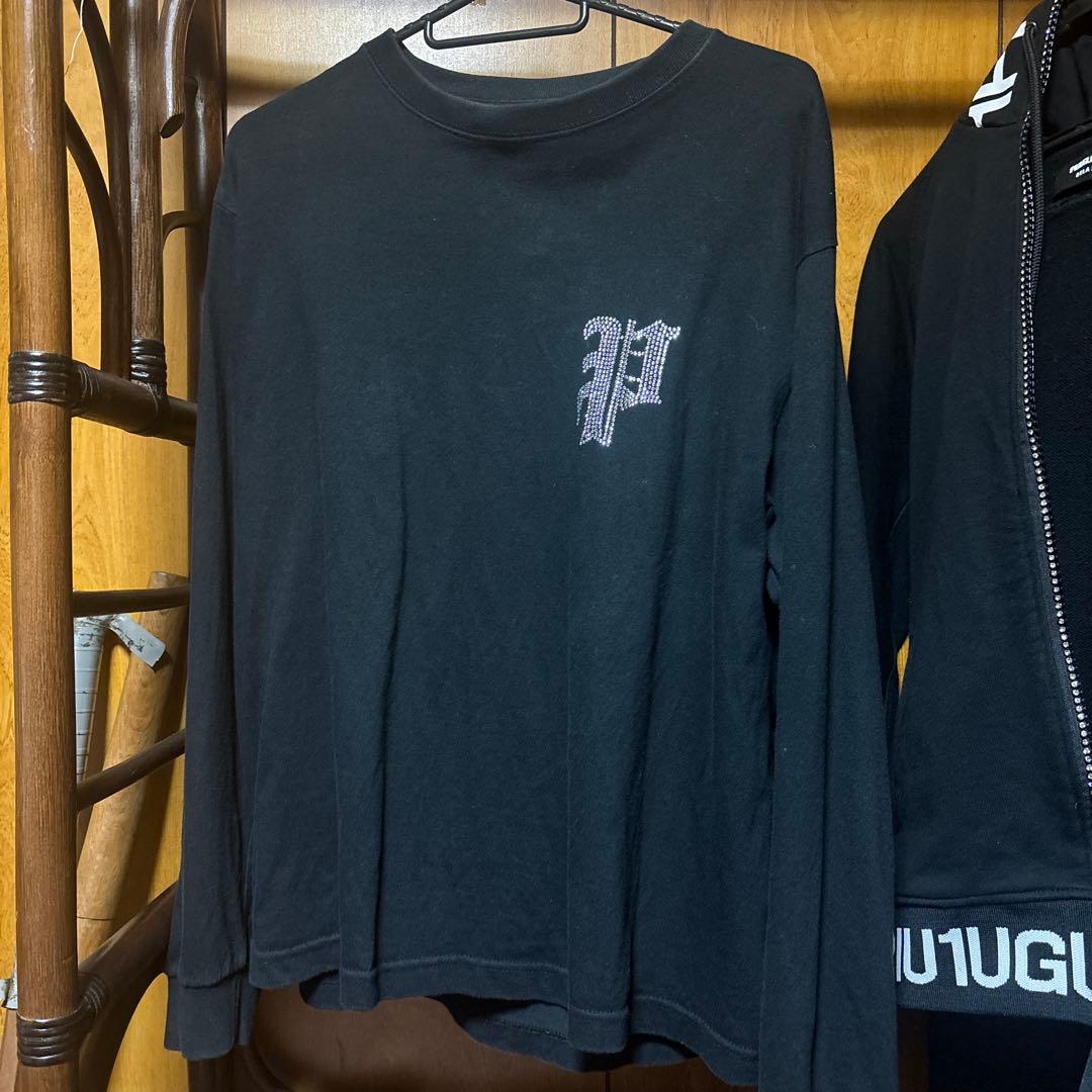 PHATRNK ブラック 長袖シャツ S ブラックのPHATRNK長袖シャツ、前面に