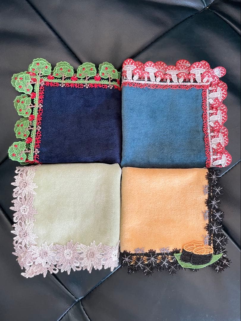 み*ご様 近沢レース　レアハンカチ　4枚セット　未使用 近沢レース店 母の日フェア