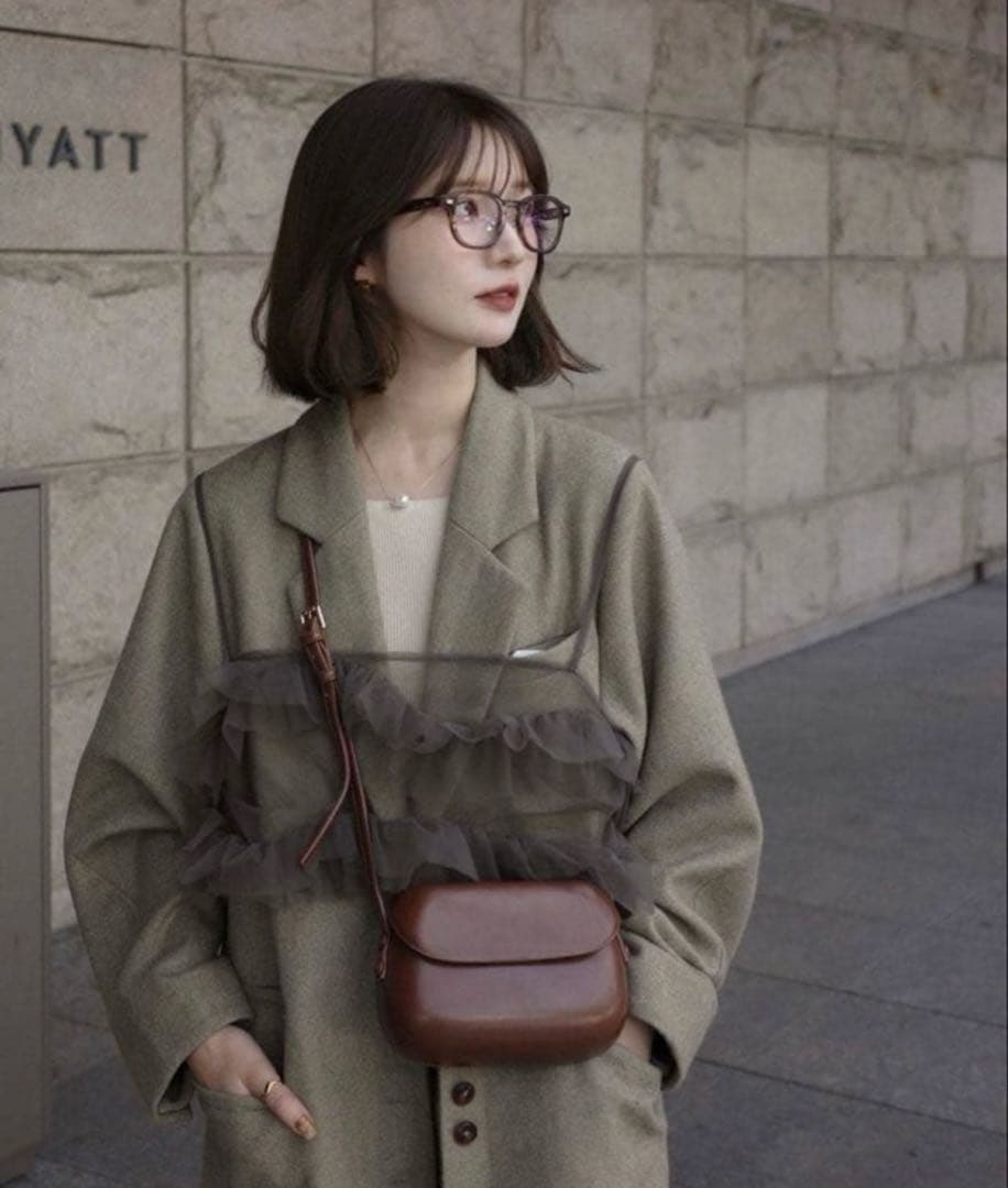 Eaphi WOOL TWEED JACKET - メルカリ